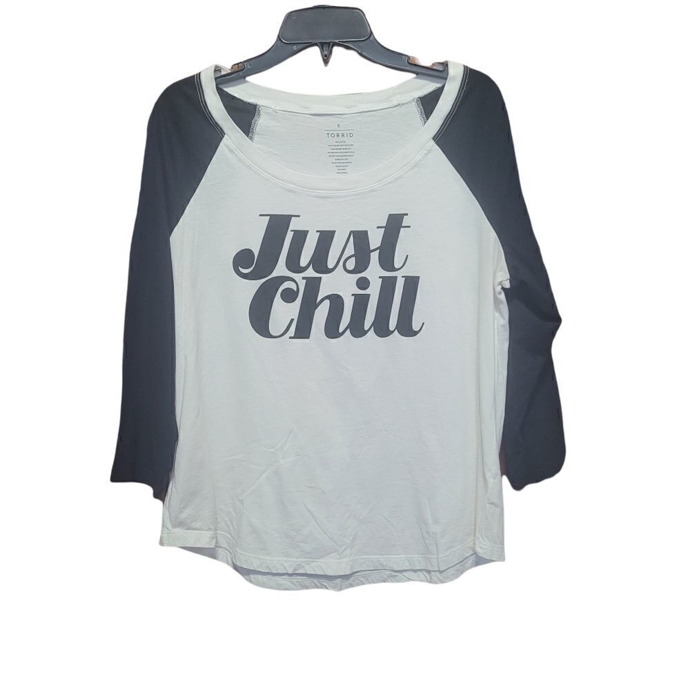 Torrid "just chill" graphic Reglan tee